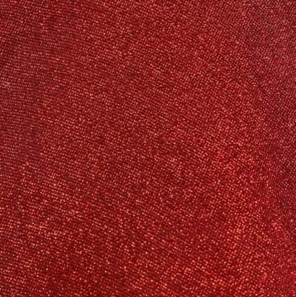 Metallic Red Cowl Neck David's Bridal Dress - Picture 2 of 6